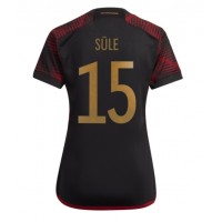 Fotballdrakt Dame Tyskland Niklas Sule #15 Bortedrakt VM 2022 Kortermet